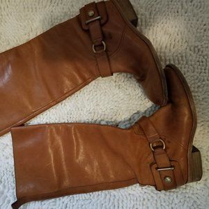 Coach Natale Whiskey Color Riding Boots.